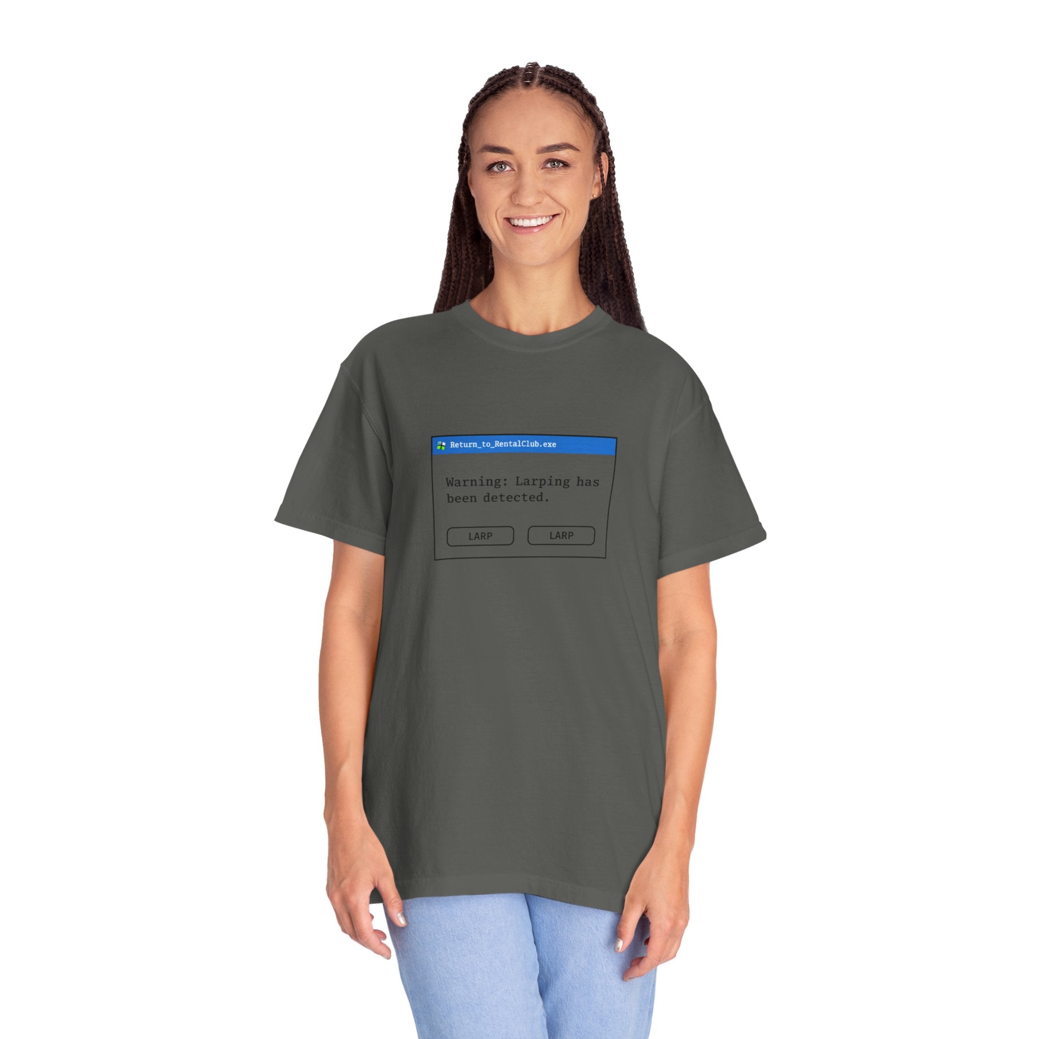 "Warning: Larping Has Been Detected" T-Shirt