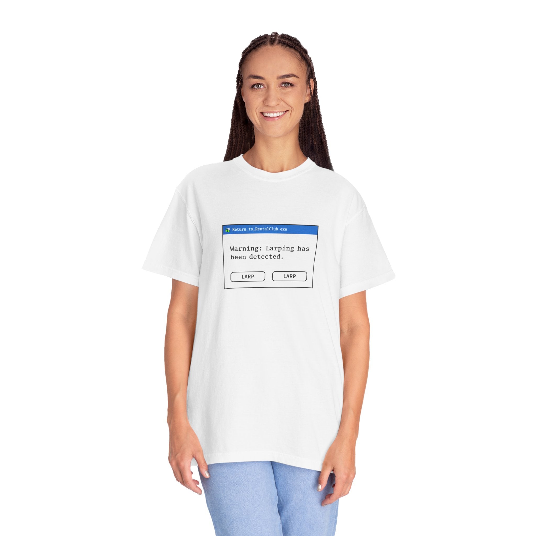 "Warning: Larping Has Been Detected" T-Shirt