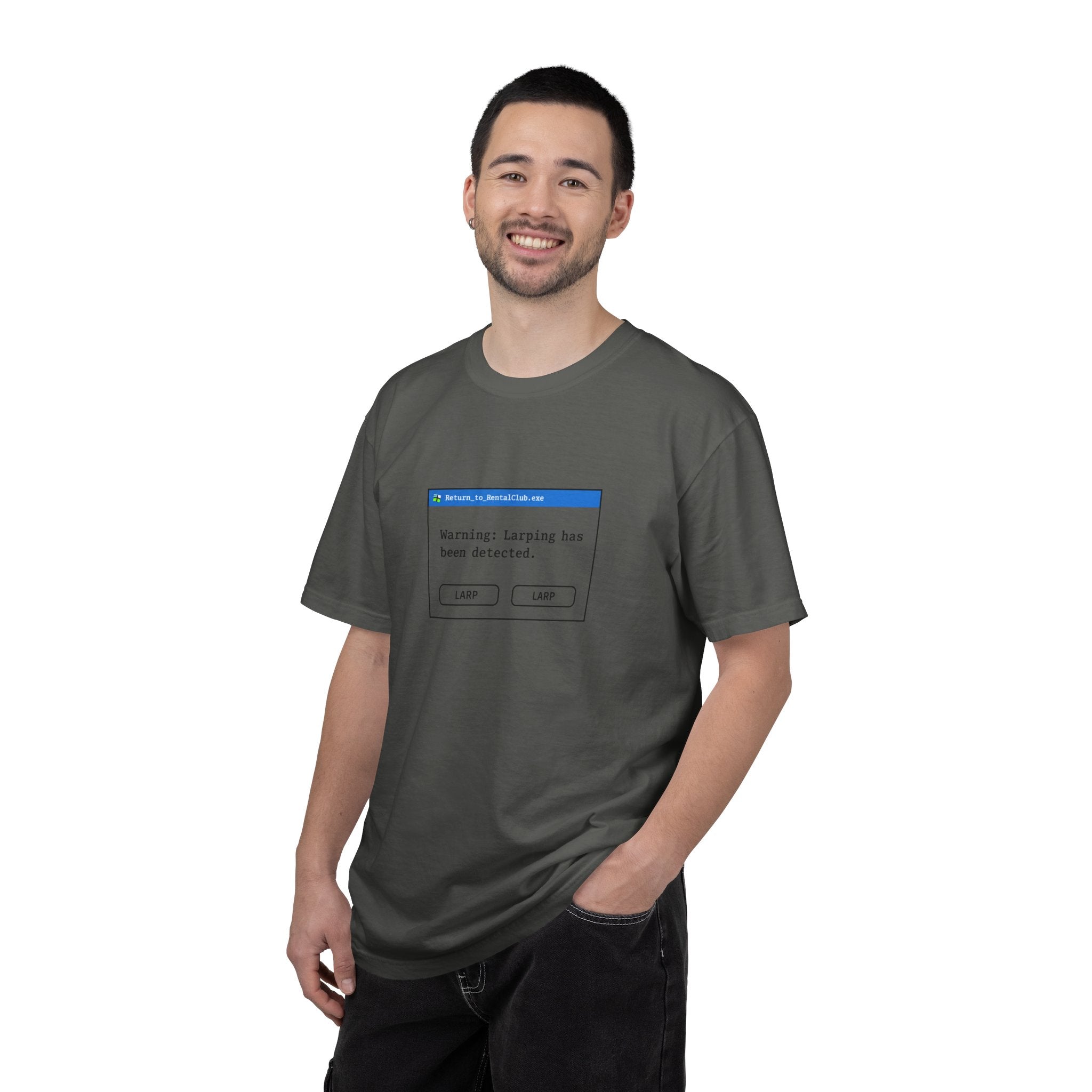 "Warning: Larping Has Been Detected" T-Shirt